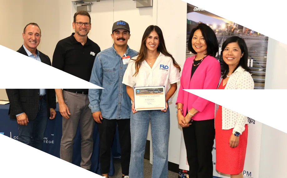 FLO receiving the Small Business Trailblazer recognition